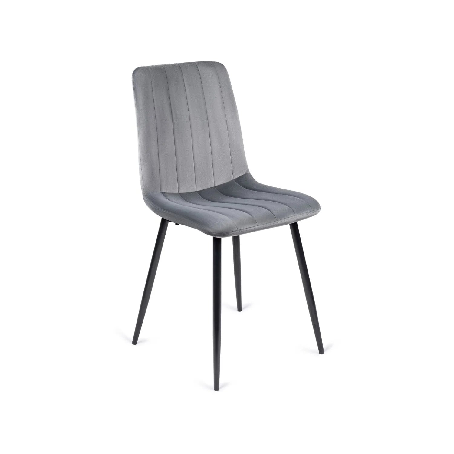 Elite IBIS Grey Velvet Chair – Modern Comfort & Timeless Style