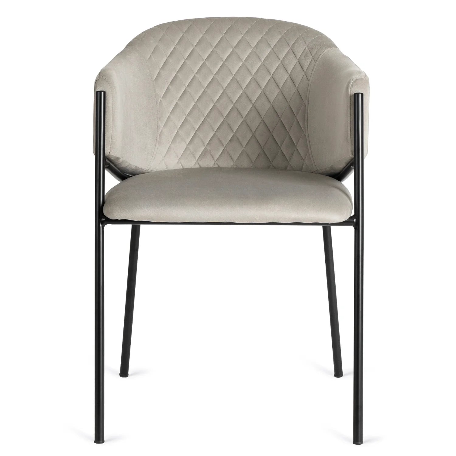 Elite INNES 2 Gray Velvet Chair – Modern Comfort with a Touch of Elegance