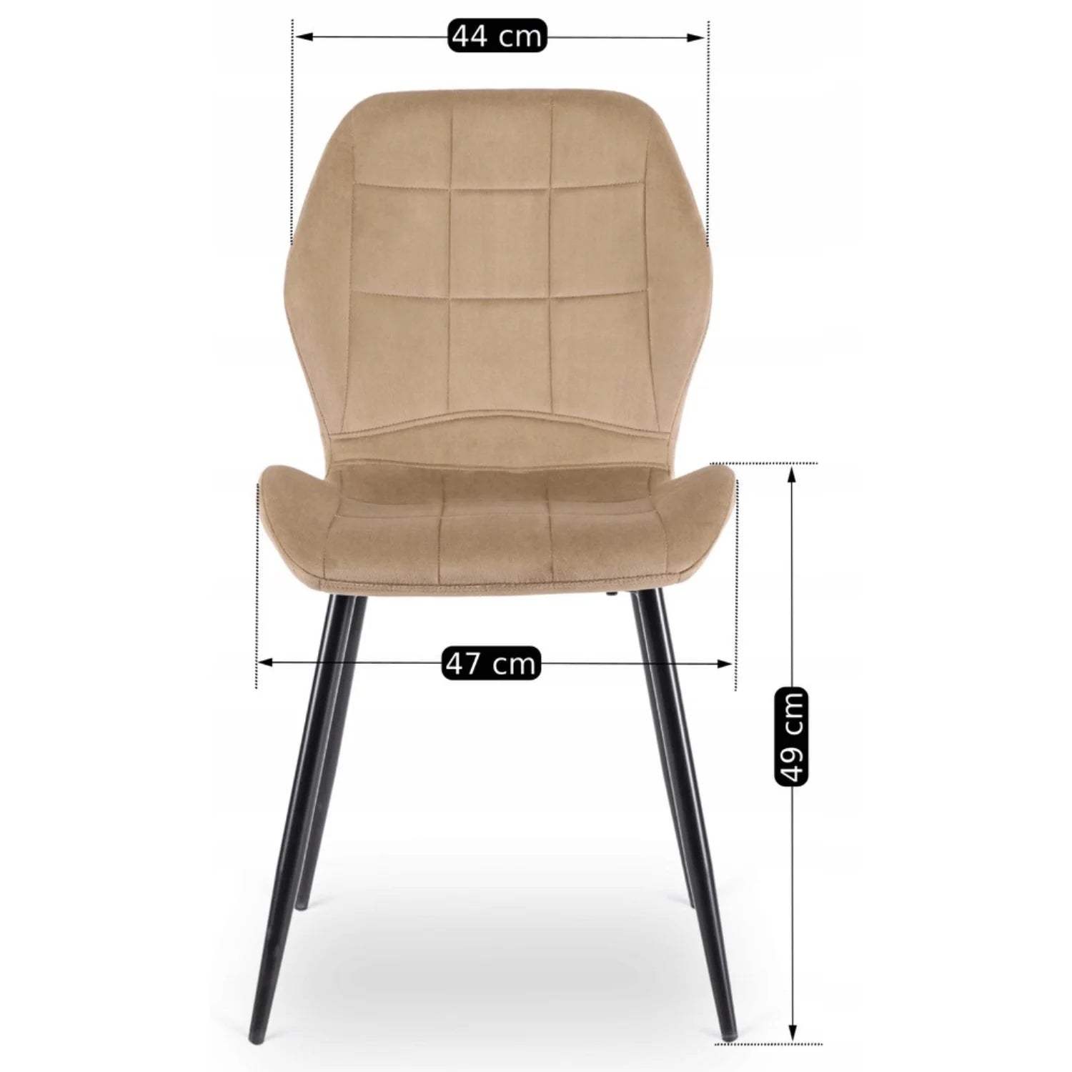 Elite IRYS Beige Velour Chair – A Perfect Blend of Comfort & Elegance