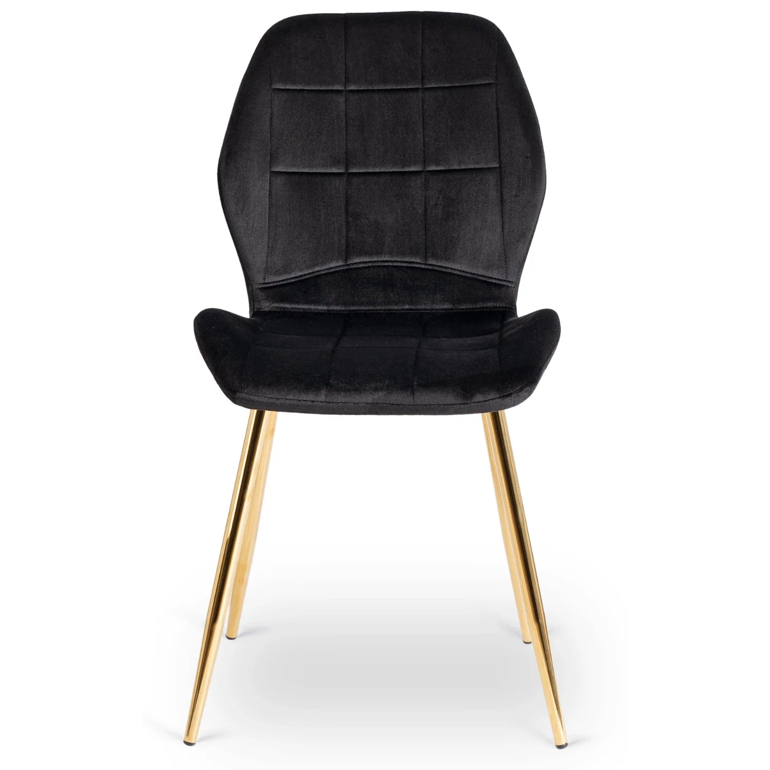 Elite IRYS Black Velour Chair with Gold Legs – A Statement of Elegance