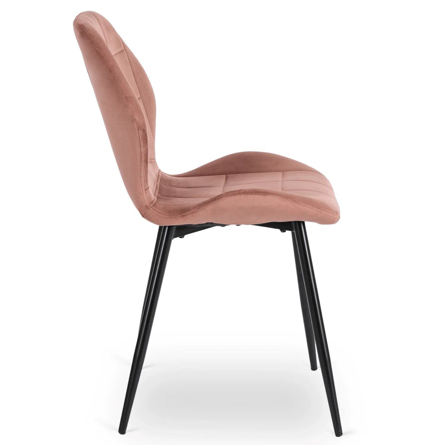 Elite IRYS Pink Velour Chair – A Touch of Modern Elegance