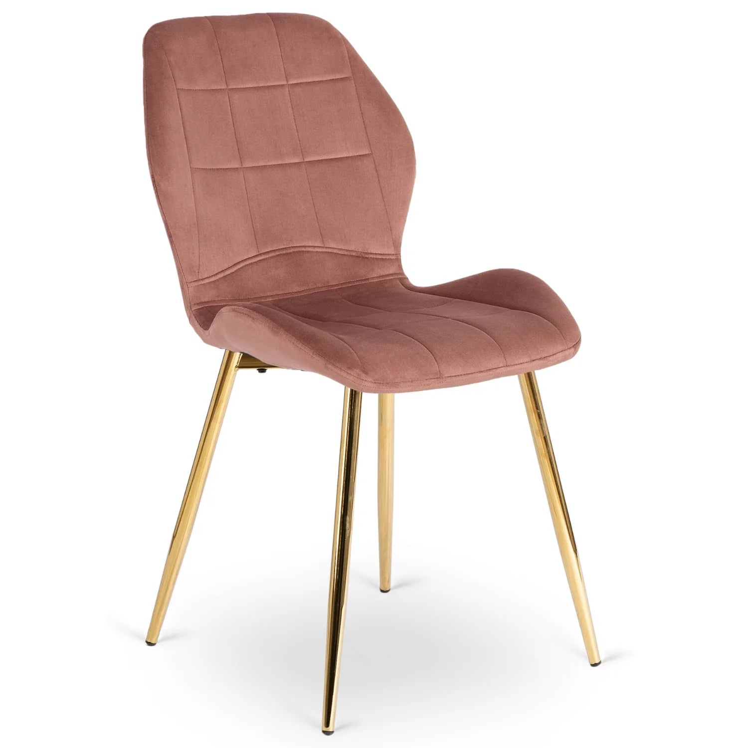 Elite IRYS Pink Velour Chair with Gold Legs – A Statement of Glamour and Comfort
