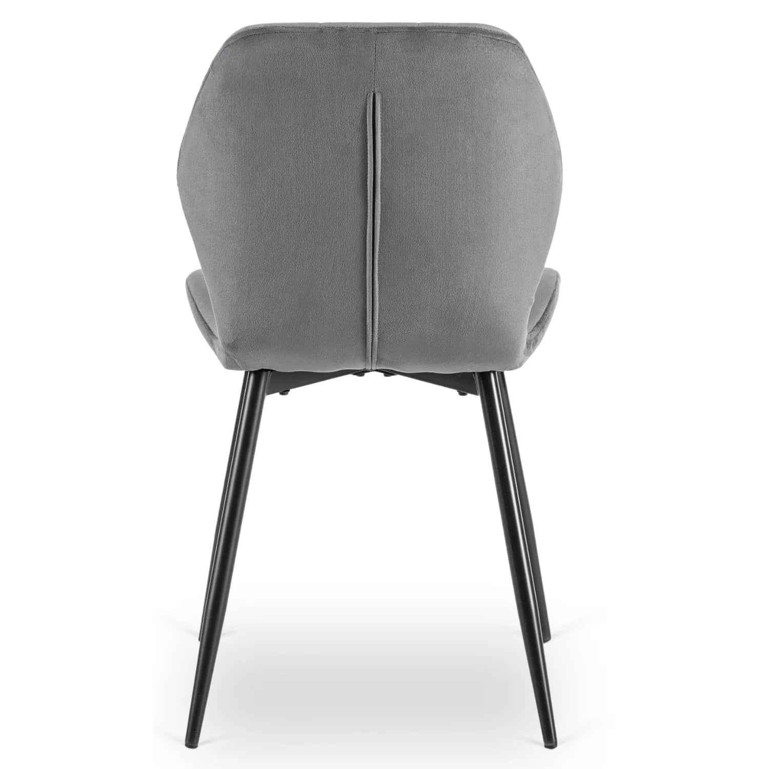 Elite IRYS Grauer Veloursstuhl – Moderner Komfort und Eleganz