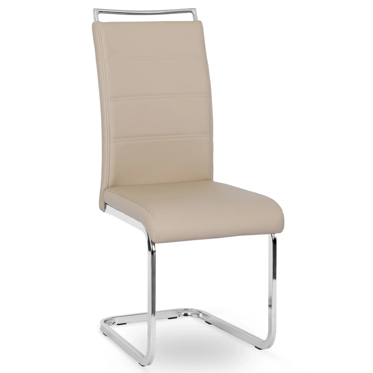 Elite LOCA Beige Eco-Leather Chair – Elegant Comfort for Modern Interiors
