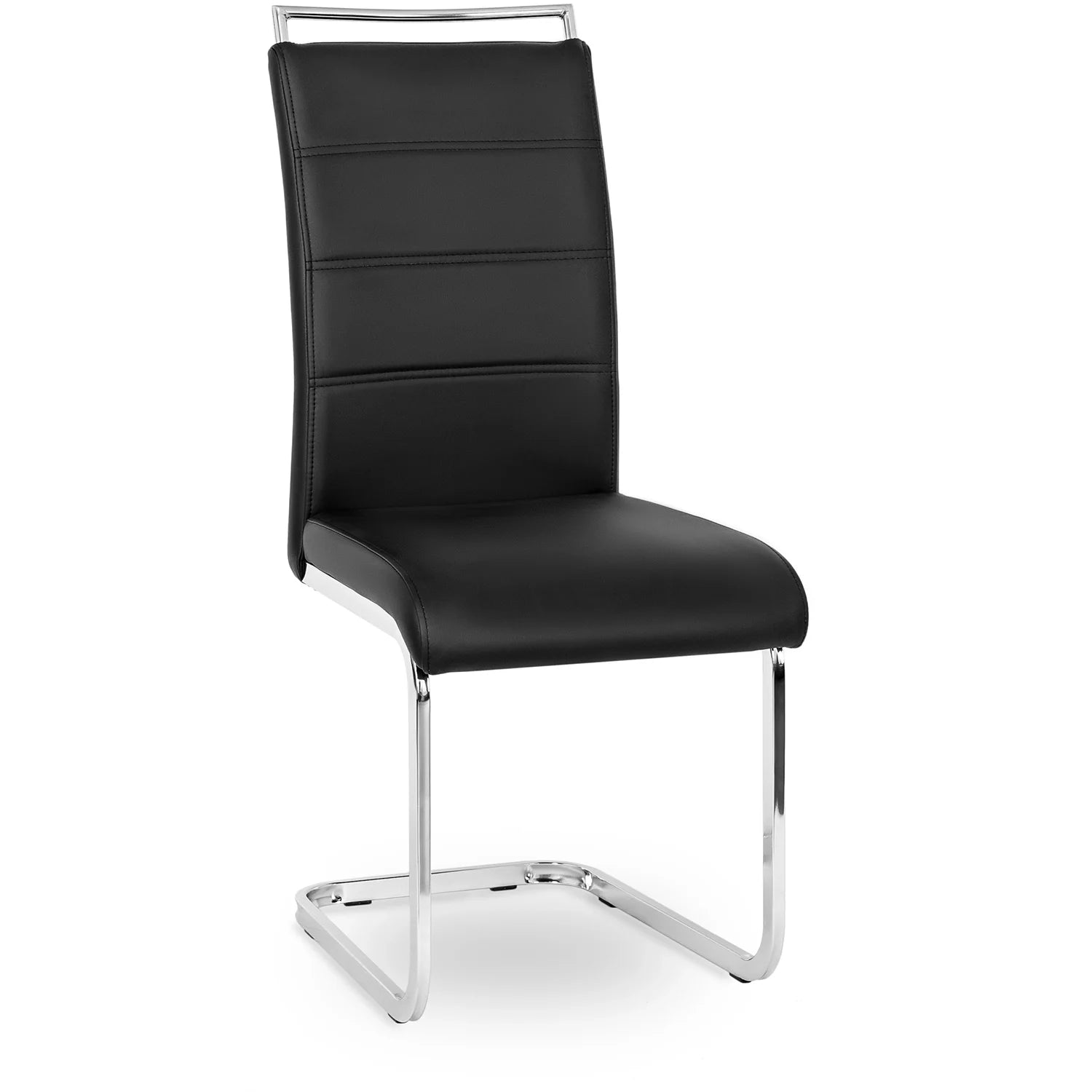 Elite LOCA Black Eco-Leather Chair – Modern Elegance & Comfort