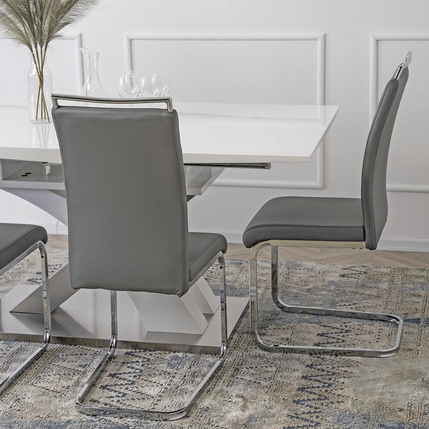 Elite LOCA Grey Eco-Leather Chair – Modern Design & Superior Comfort