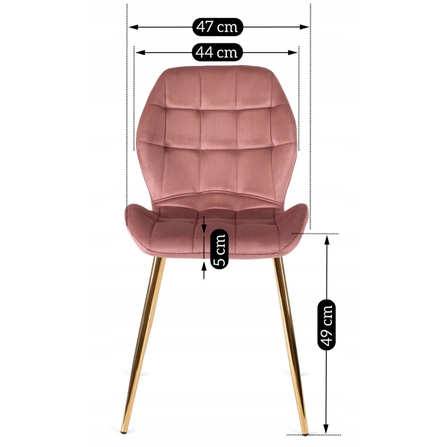 Elite LUCKY Pink Velvet Chair – Ein Statement für Eleganz und Komfort