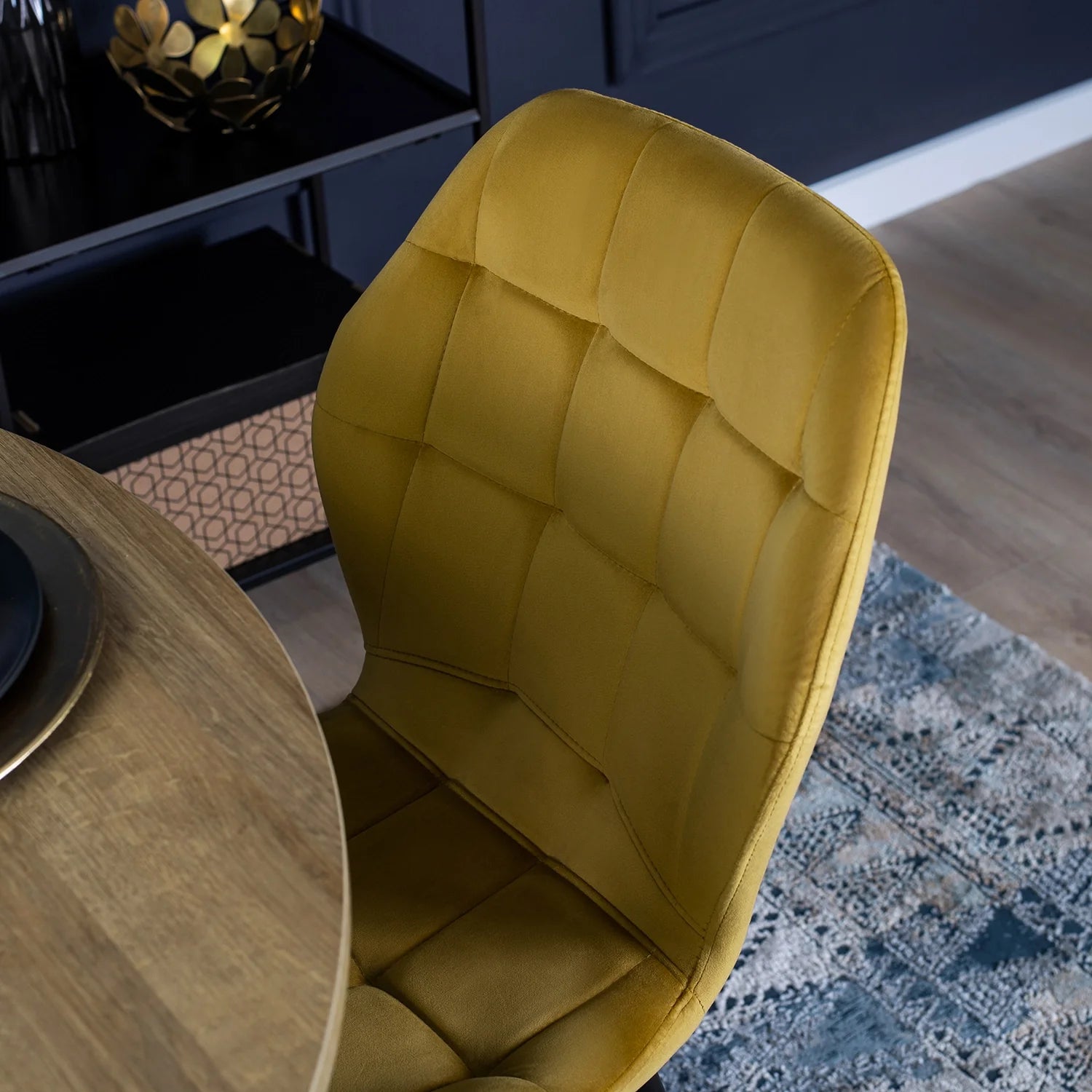 Elite LUCKY Yellow Velvet Chair – A Pop of Luxury & Comfort