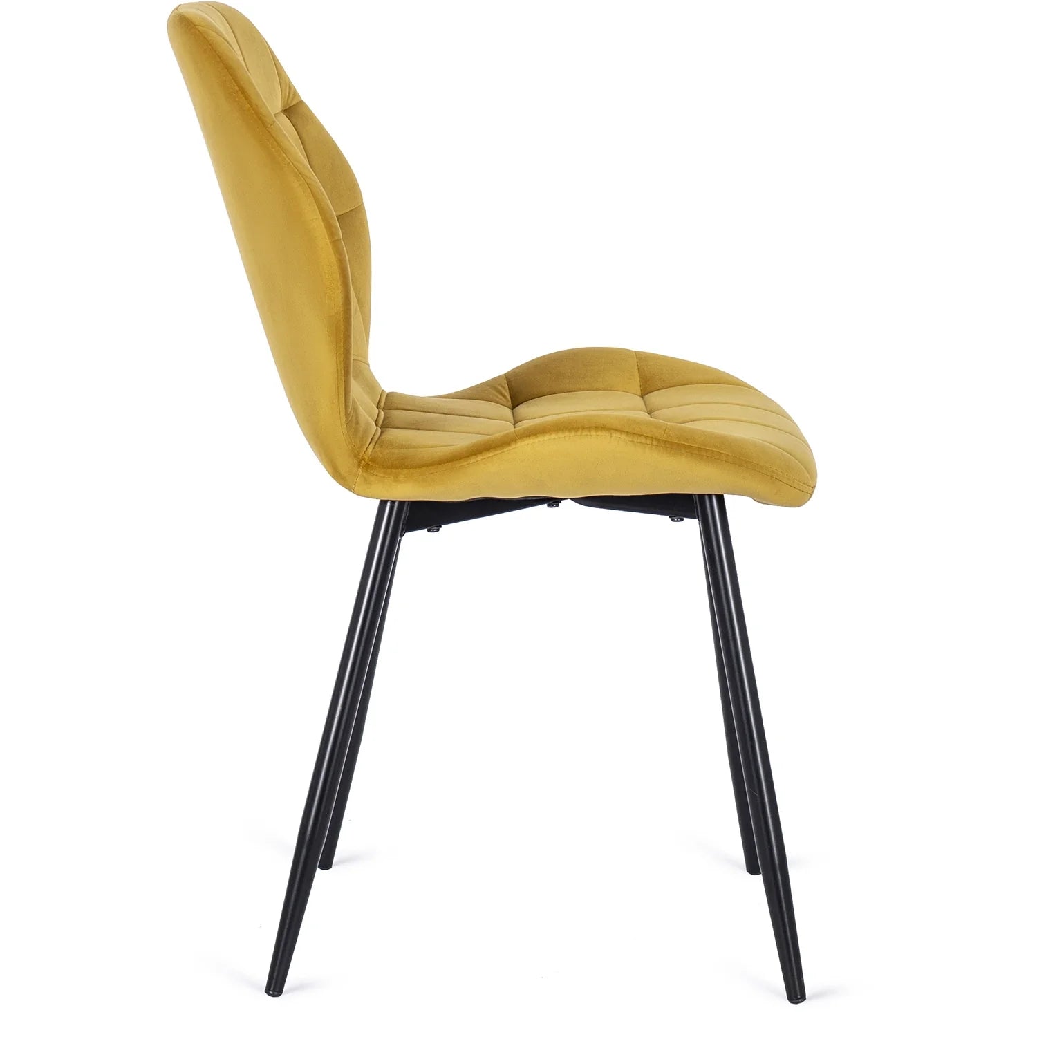 Elite LUCKY Yellow Velvet Chair – A Pop of Luxury & Comfort