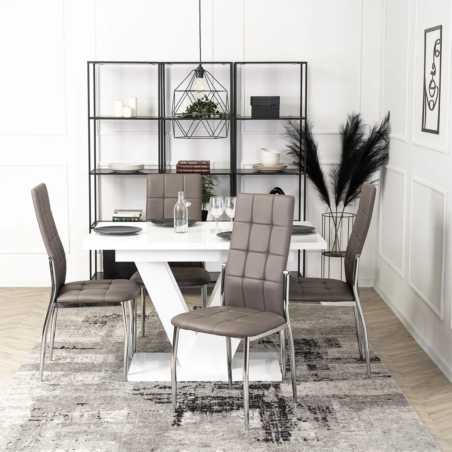 Elite MOLLY Chair – Gray Faux Leather