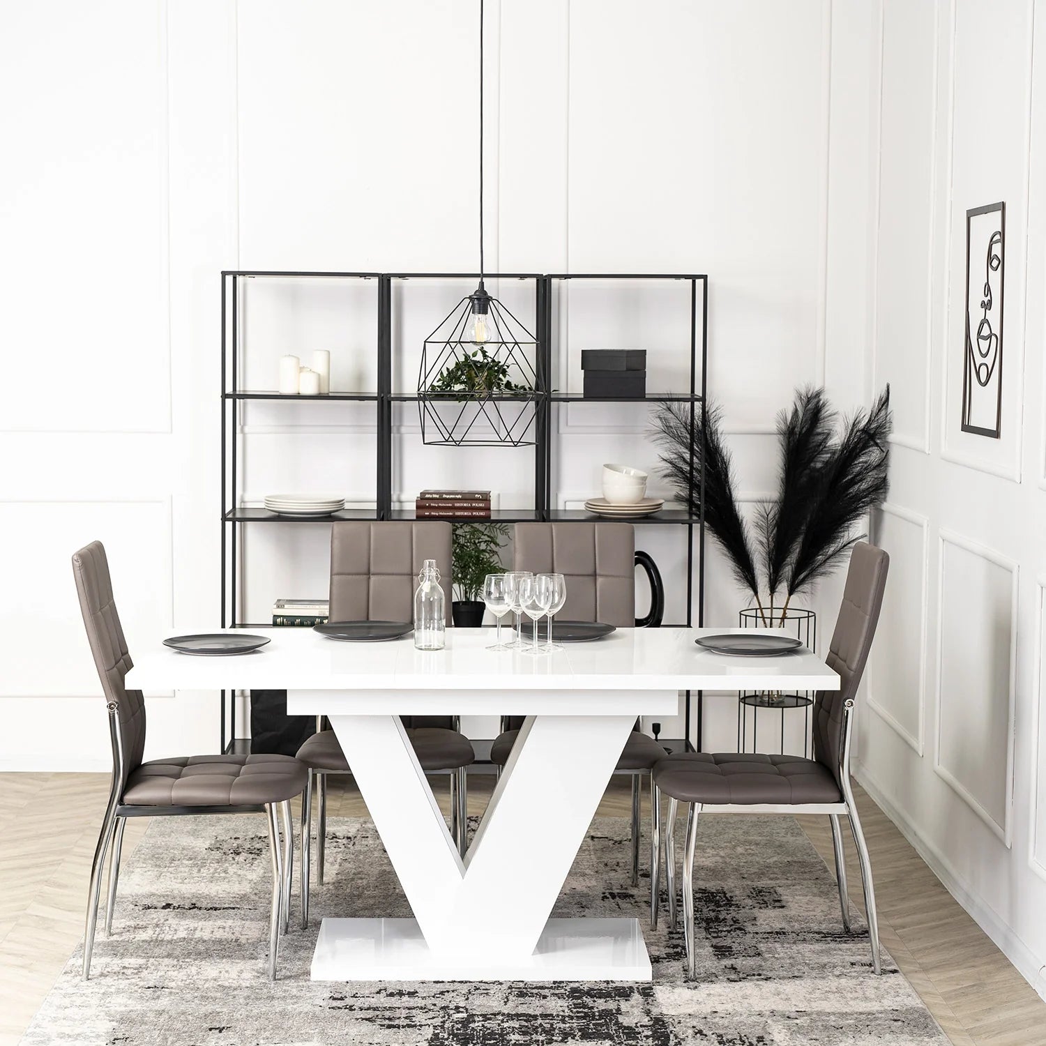 Elite MOLLY Chair – Gray Faux Leather