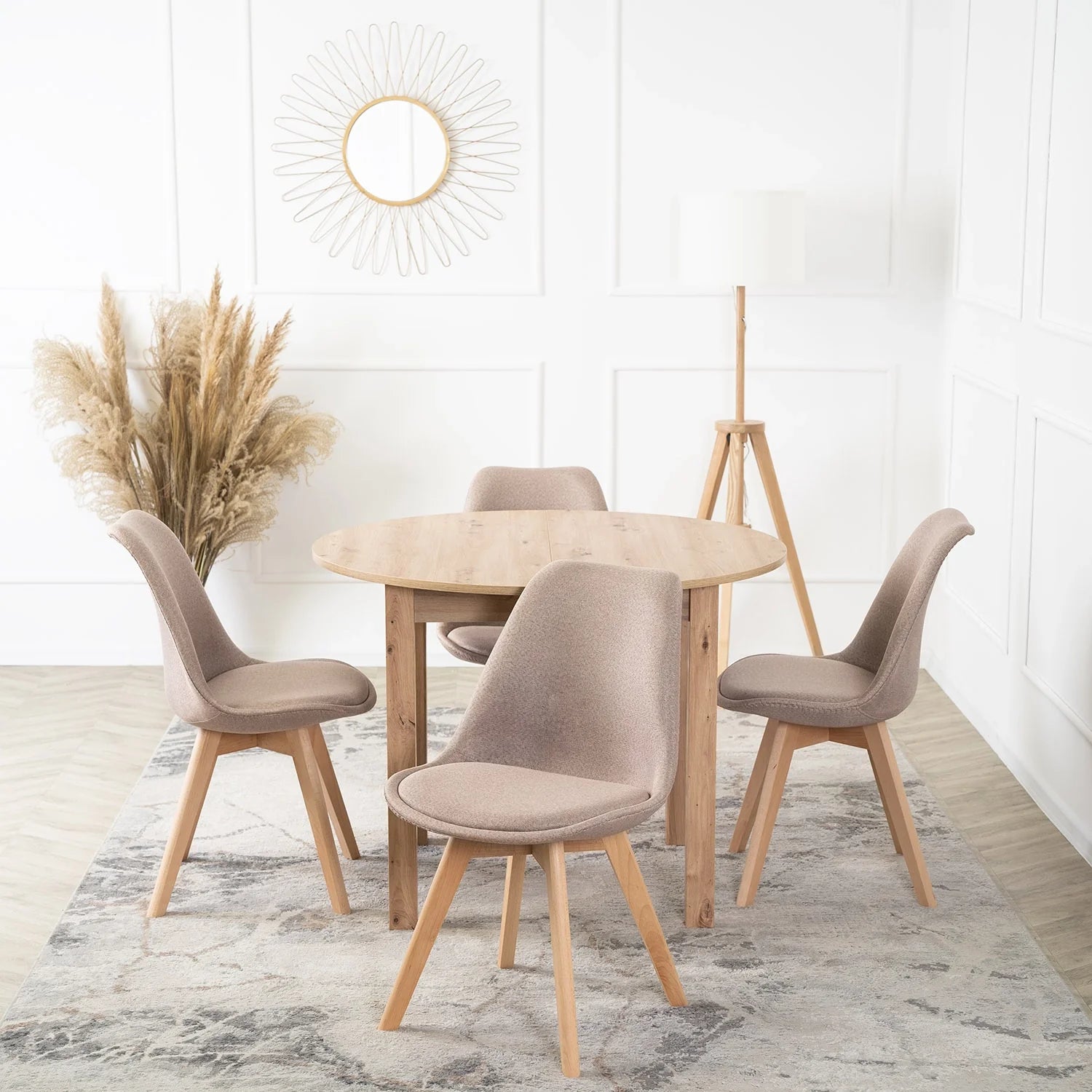 Elite NEVEL Beige Chair – Timeless Elegance & Comfort