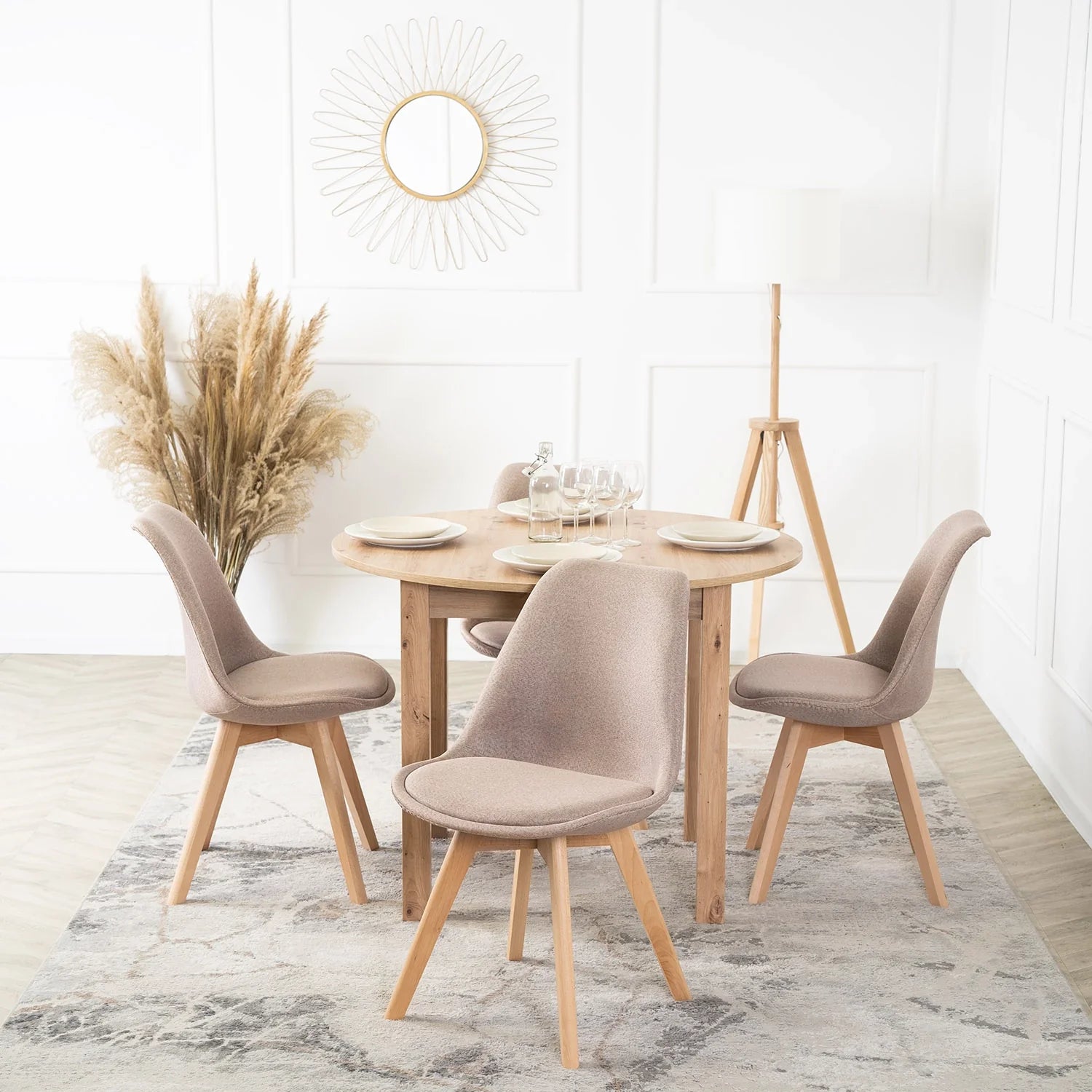 Elite NEVEL Beige Chair – Timeless Elegance & Comfort