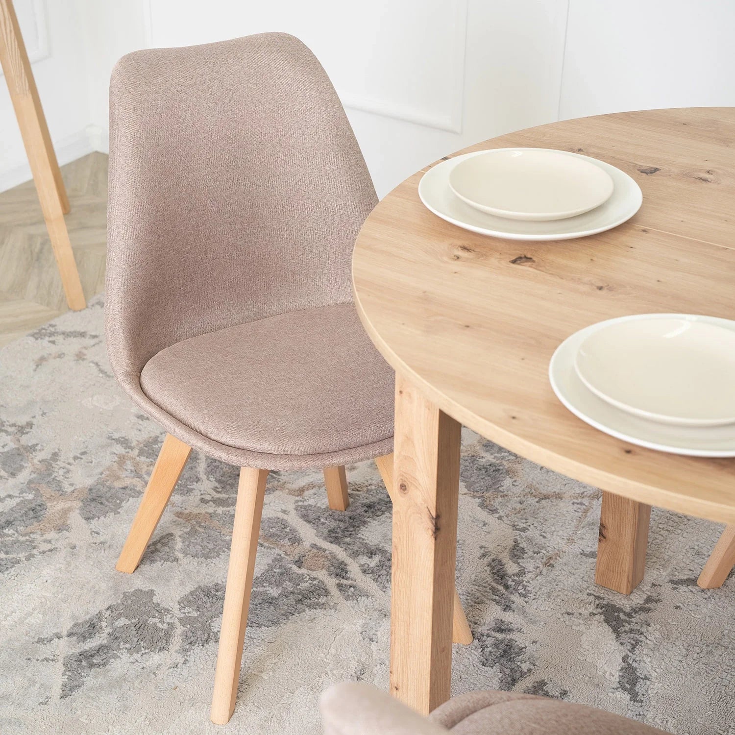 Elite NEVEL Beige Chair – Timeless Elegance & Comfort