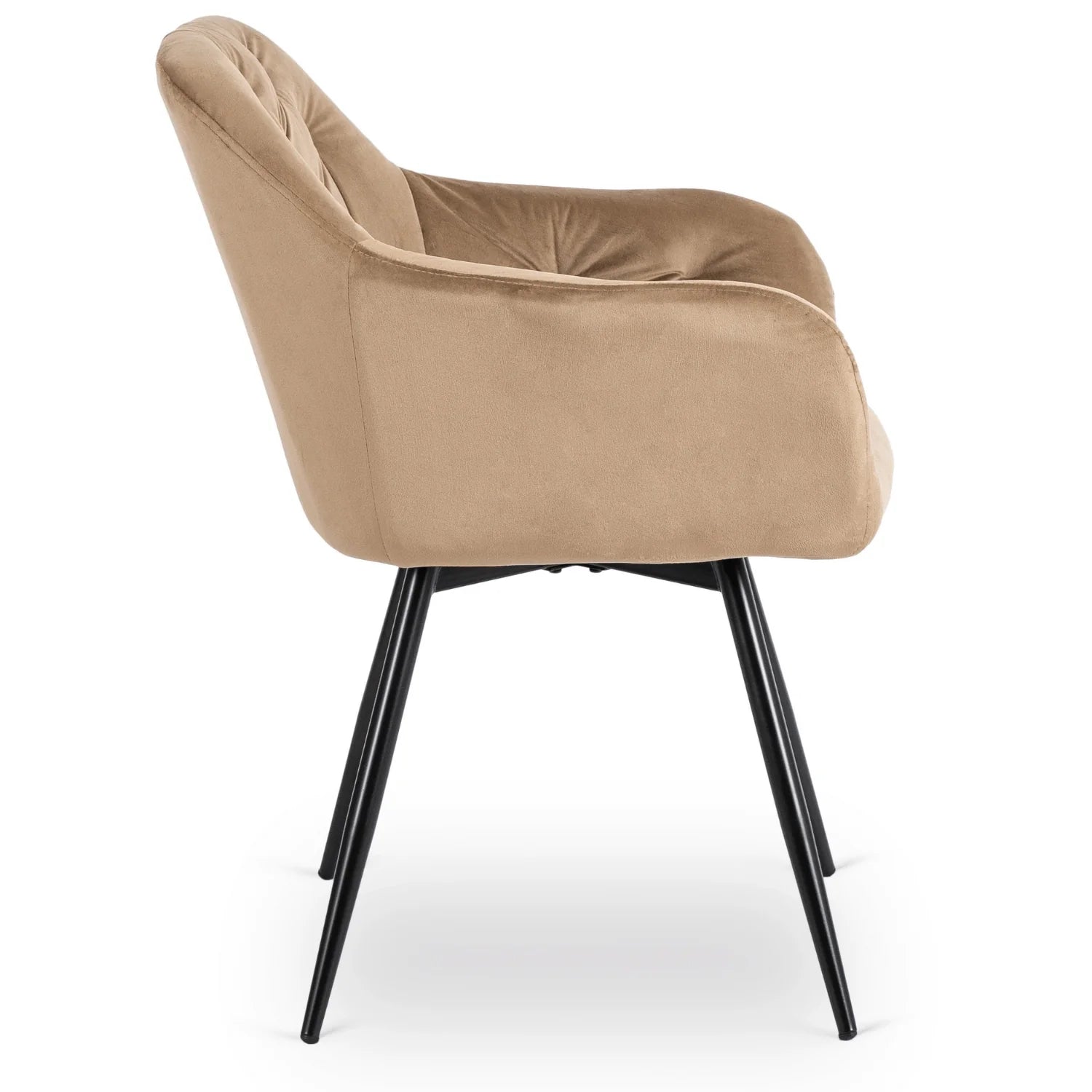 Elite IDA Swivel Chair – Luxurious Beige Velvet Comfort