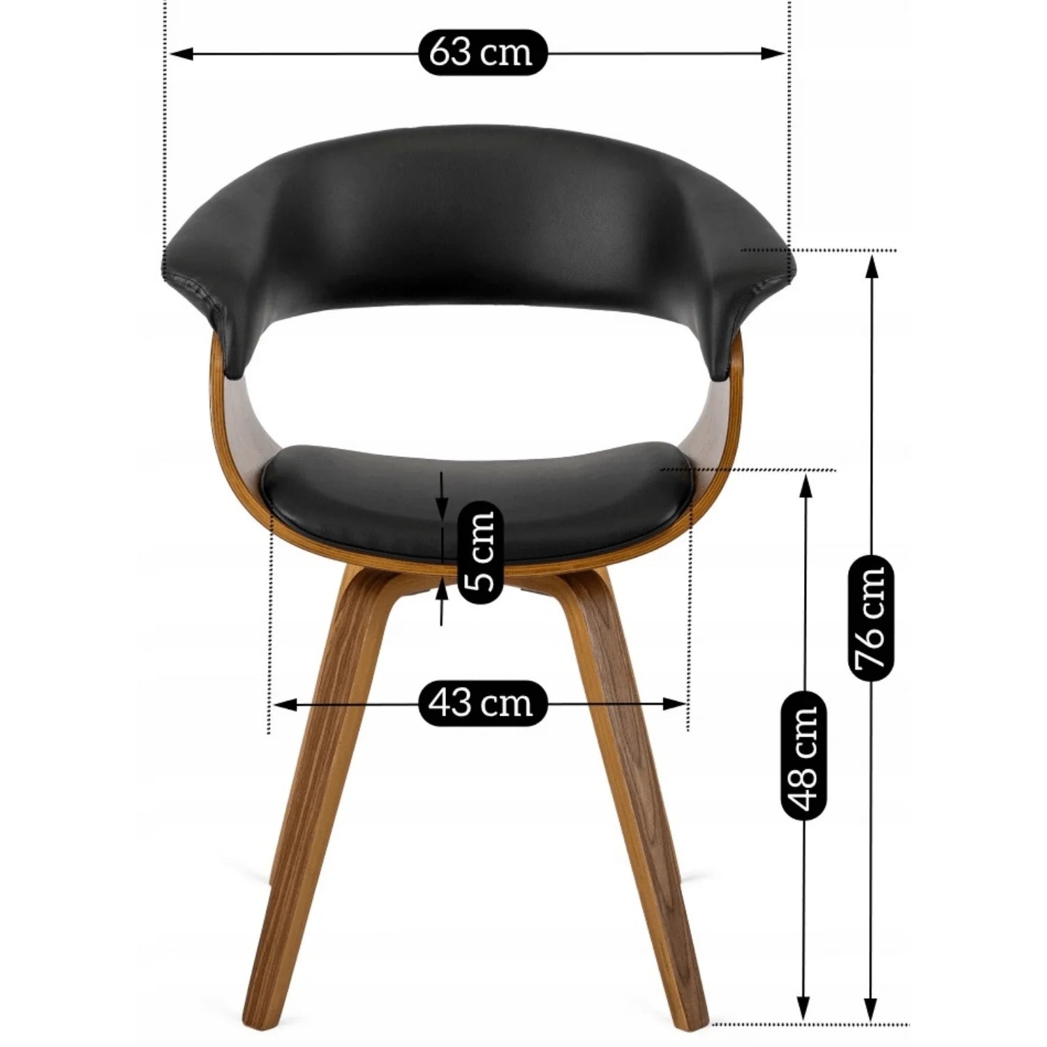 Elite OHIO Black Chair – A Fusion of Modern Elegance & Comfort