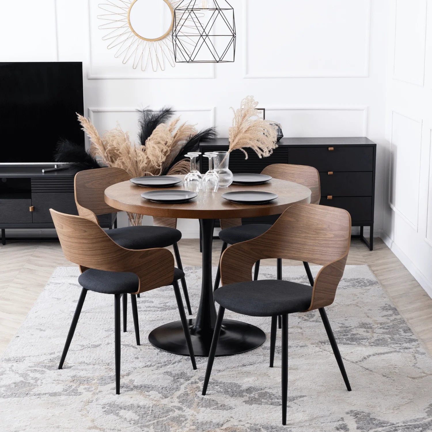 Elite ORBI Chair – Walnut/Black