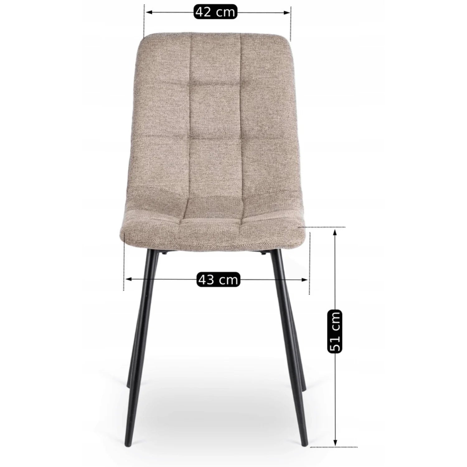 Elite PERU 2 Beige Polsterstuhl – Zeitlose Eleganz &amp; Komfort