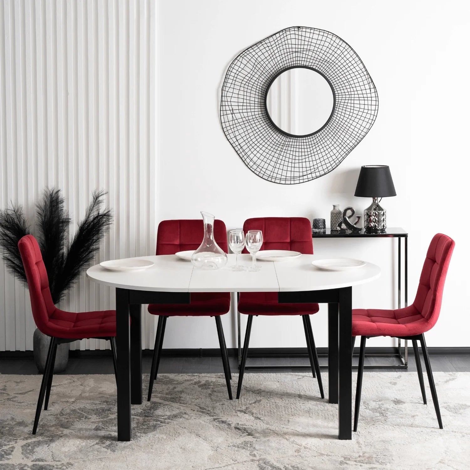 Elite PERU Burgundy Velvet Chair – A Touch of Luxury and Sophistication