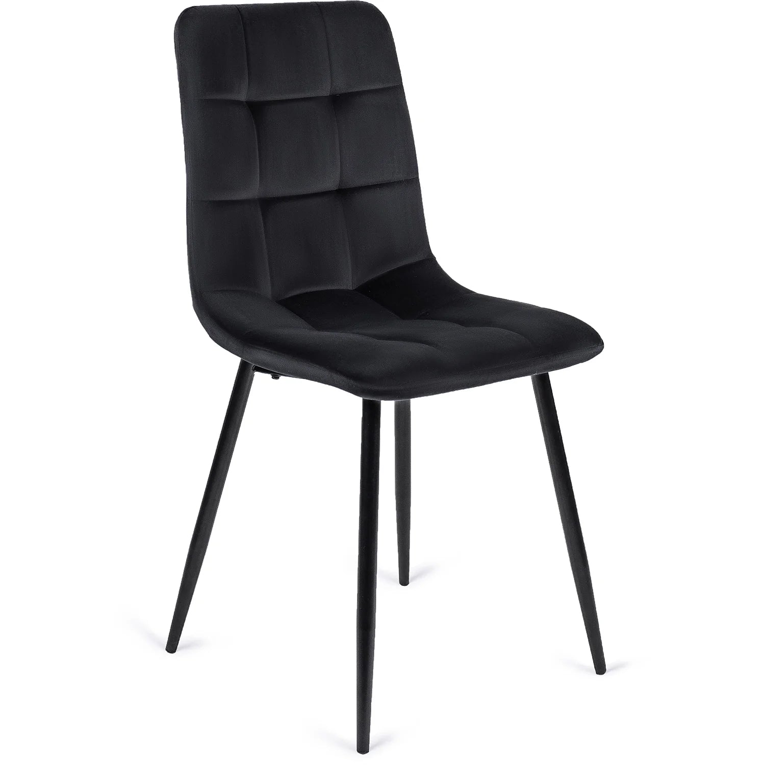 Elite PERU Black Velvet Chair – A Timeless Fusion of Style and Comfort