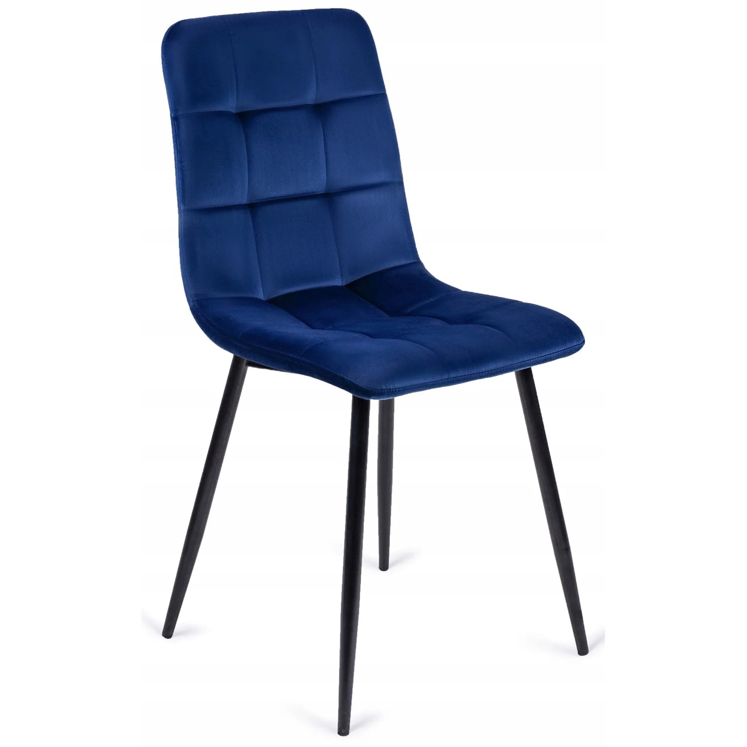 Elite PERU Navy Blue Velvet Chair – Modern Elegance with Luxurious Comfort