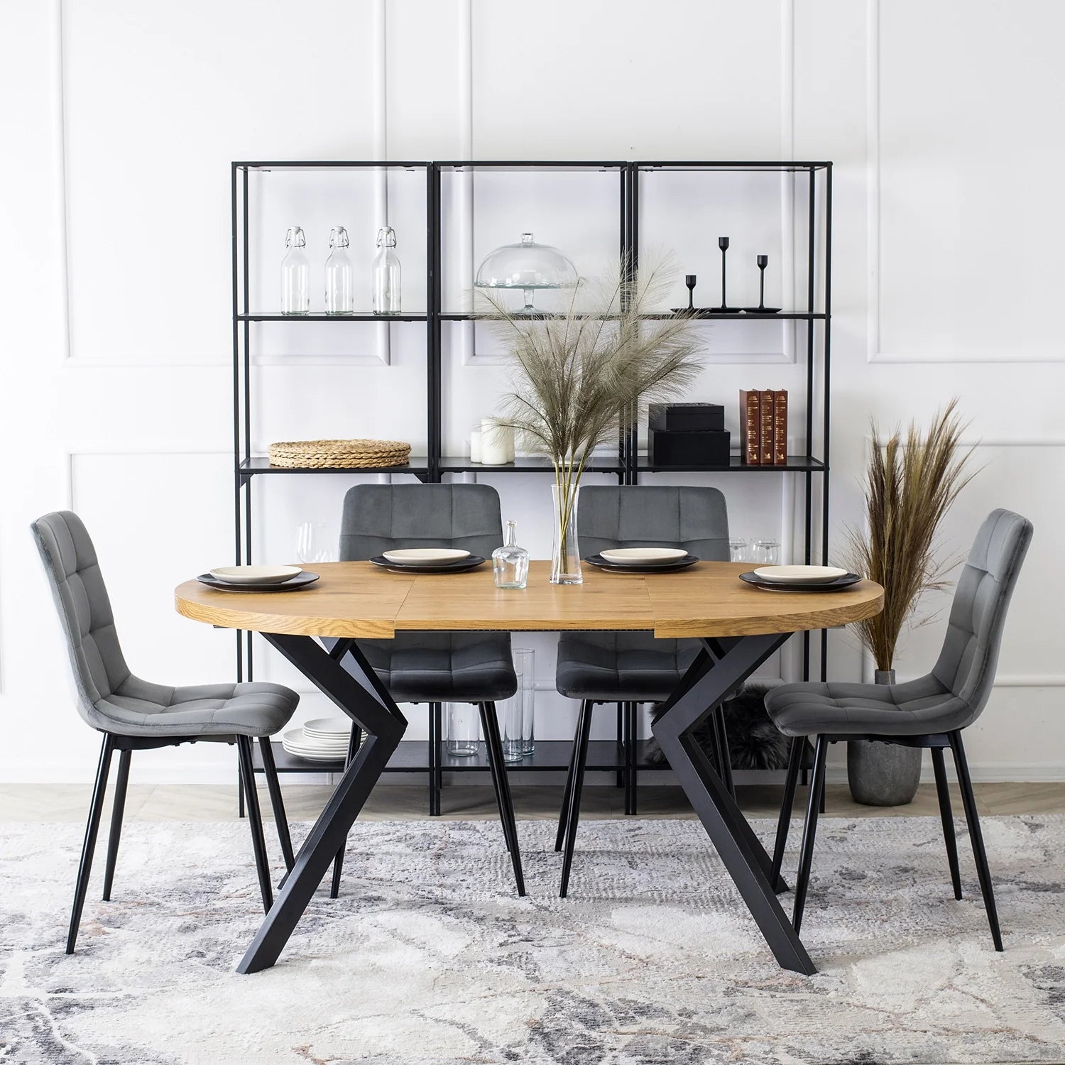 Elite PERU Grey Velvet Chair – Modern Elegance & Supreme Comfort