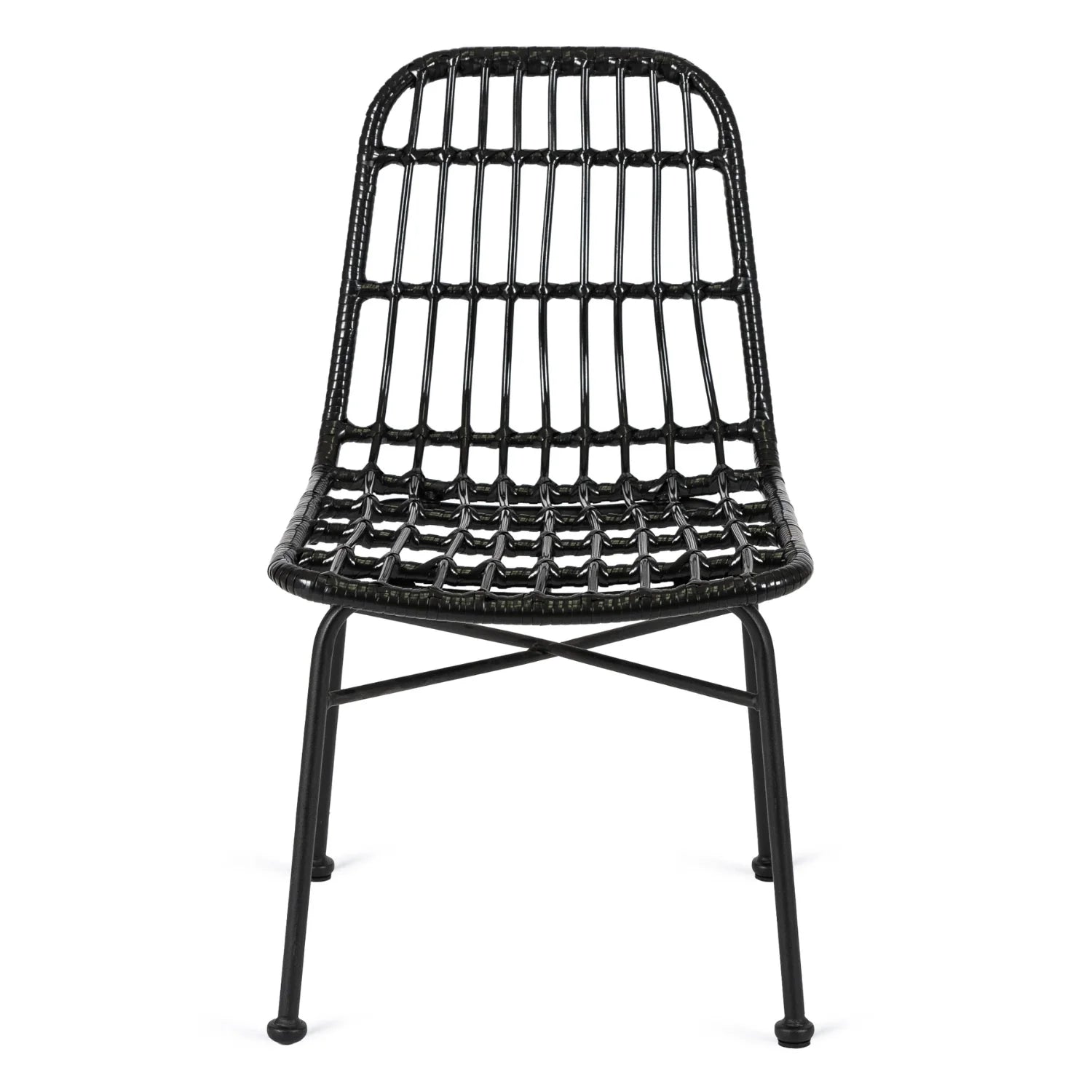 Elite WALDI Black Rattan Chair – Stylish & Durable Outdoor Seating
