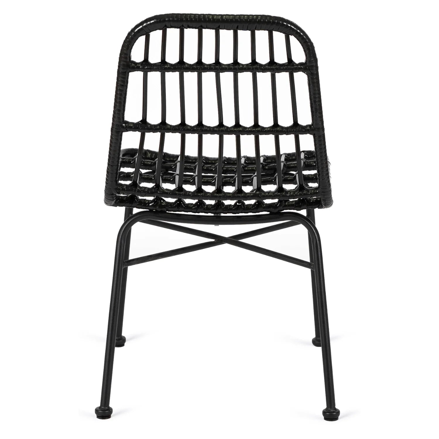 Elite WALDI Black Rattan Chair – Stylish & Durable Outdoor Seating