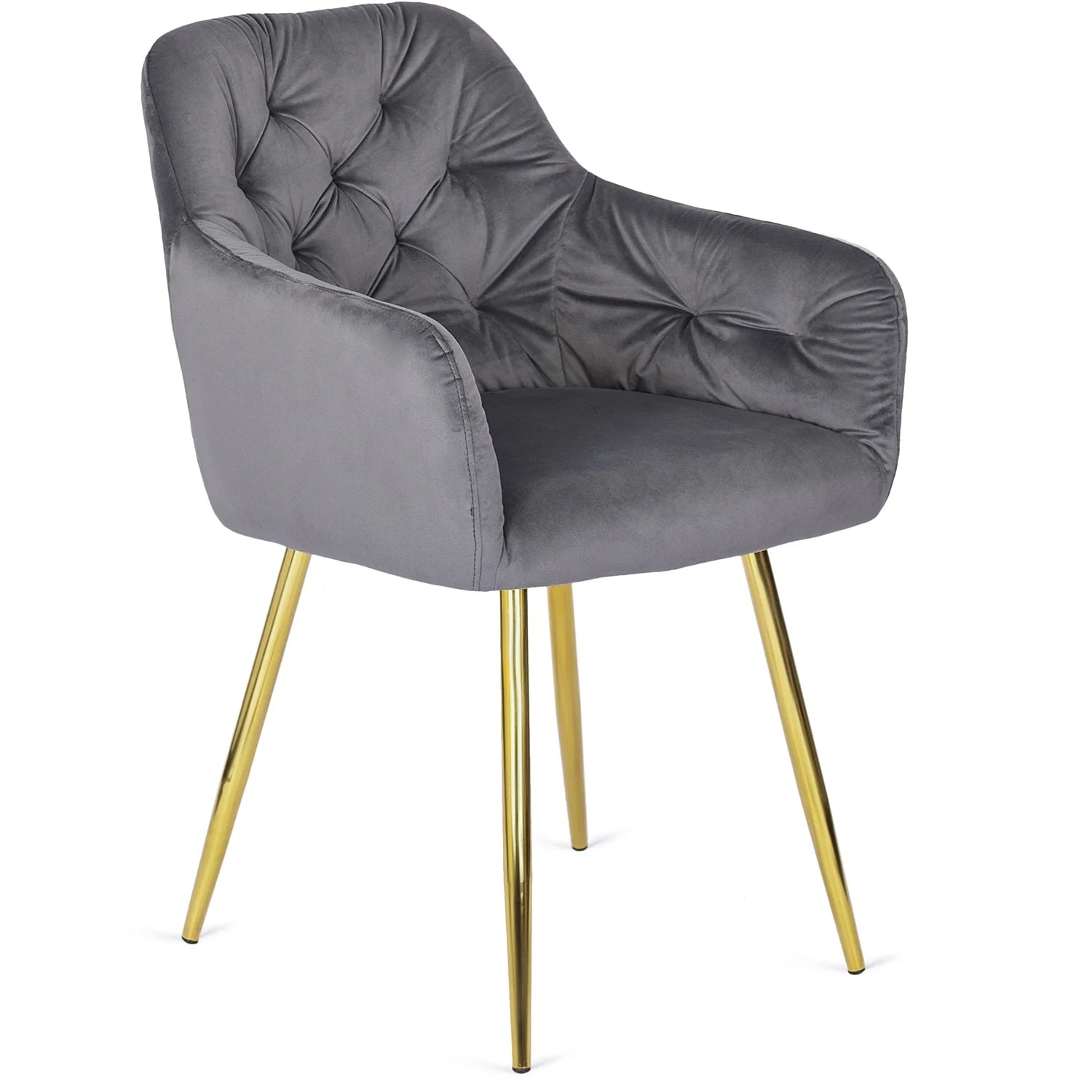 Elite RAYA Gray Velvet Chair – Elegance Meets Comfort
