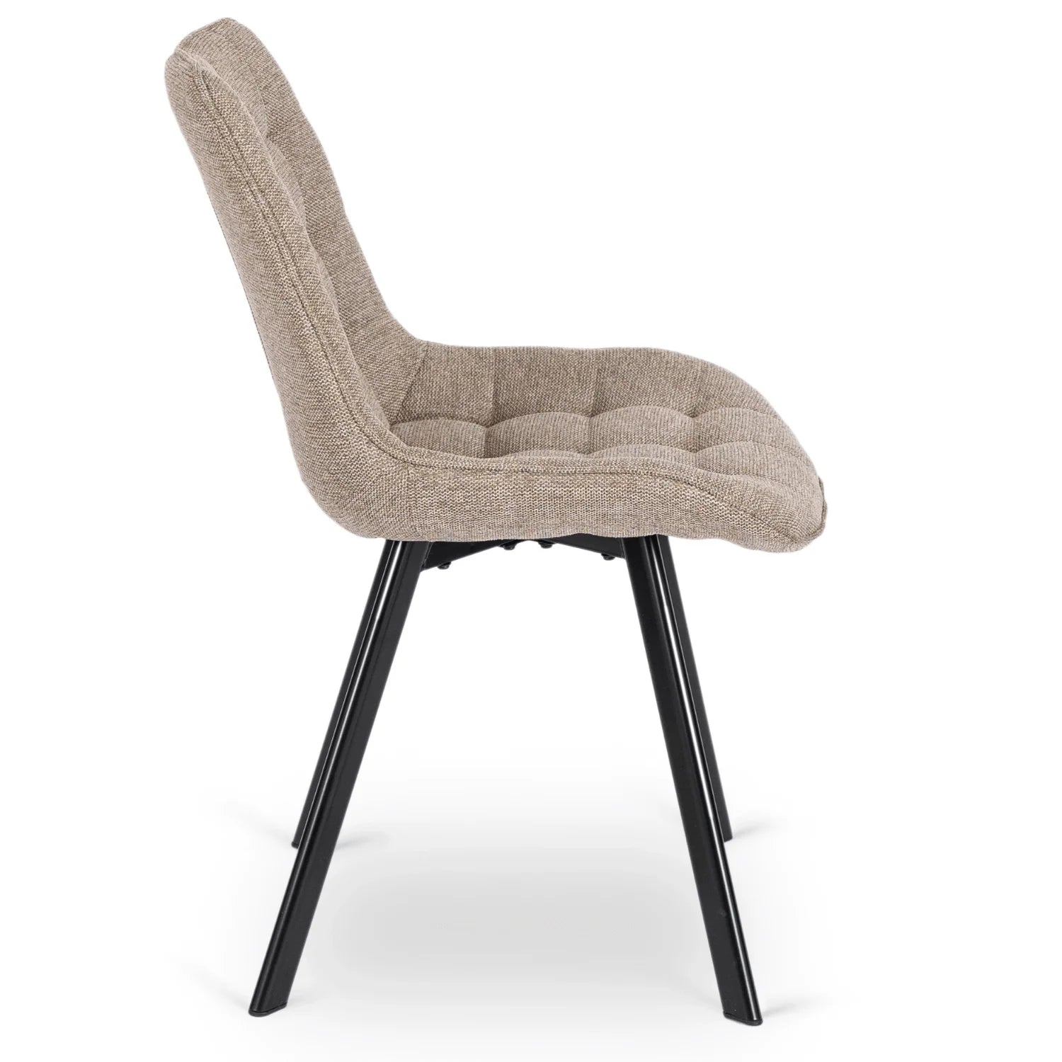 Elite RICK 2 Beige Upholstered Chair – A Blend of Comfort and Elegance