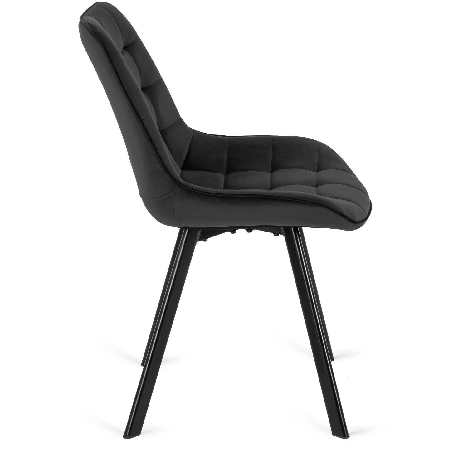 Elite RICK Black Velvet Chair – A Fusion of Elegance and Comfort