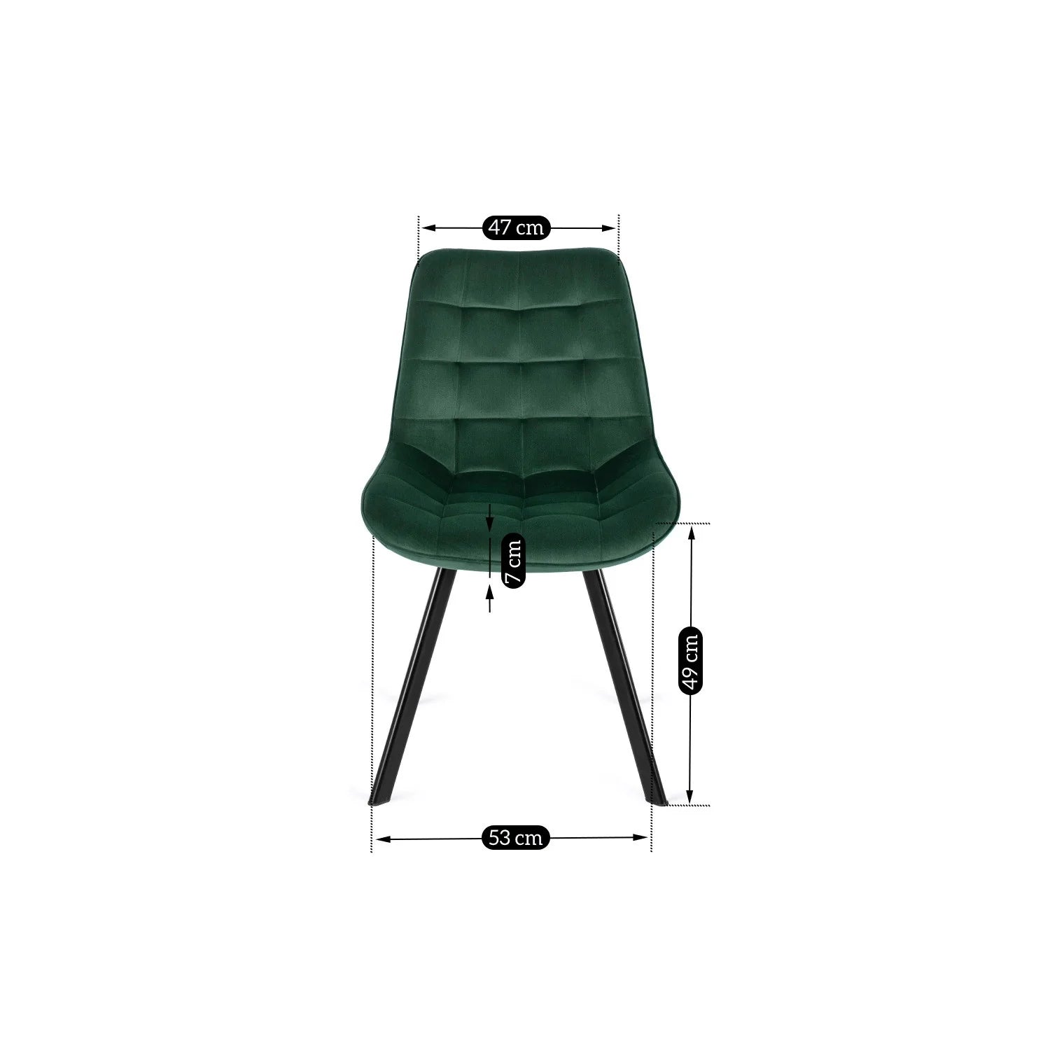 Elite RICK Green Velvet Chair – A Statement of Style and Comfort