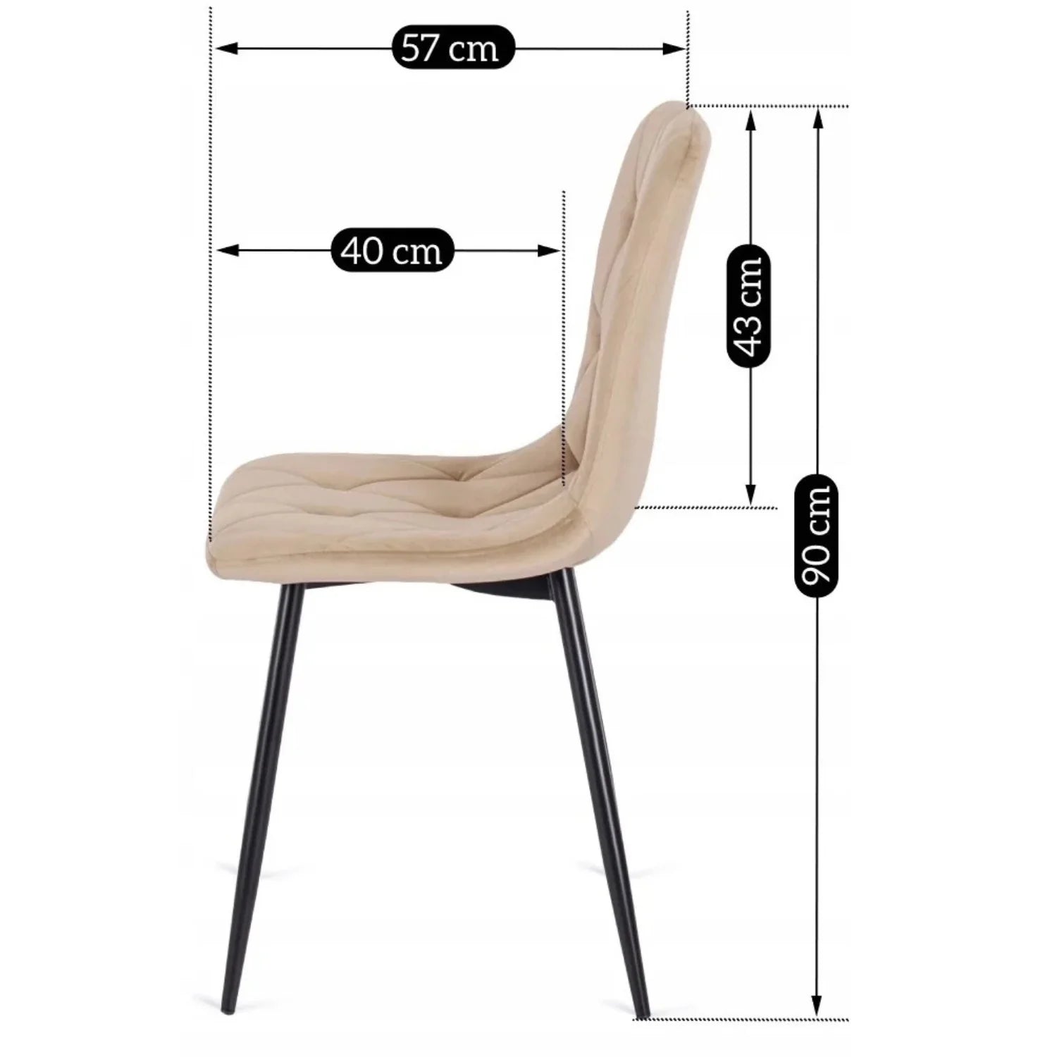 Elite ROBIN Beige Samtsessel – Eine zeitlose Mischung aus Eleganz und Komfort