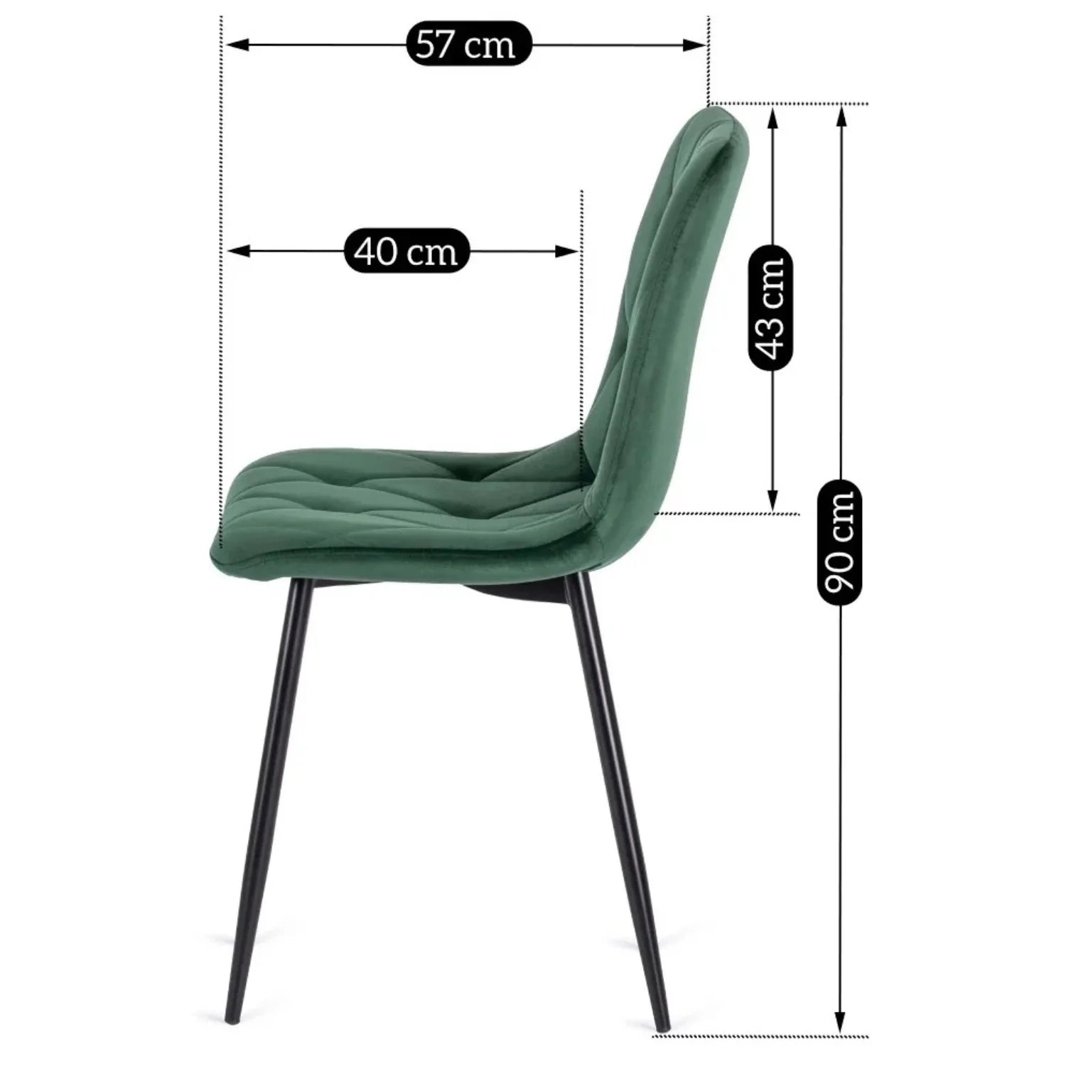 Elite ROBIN Green Velvet Chair – A Perfect Blend of Elegance and Comfort