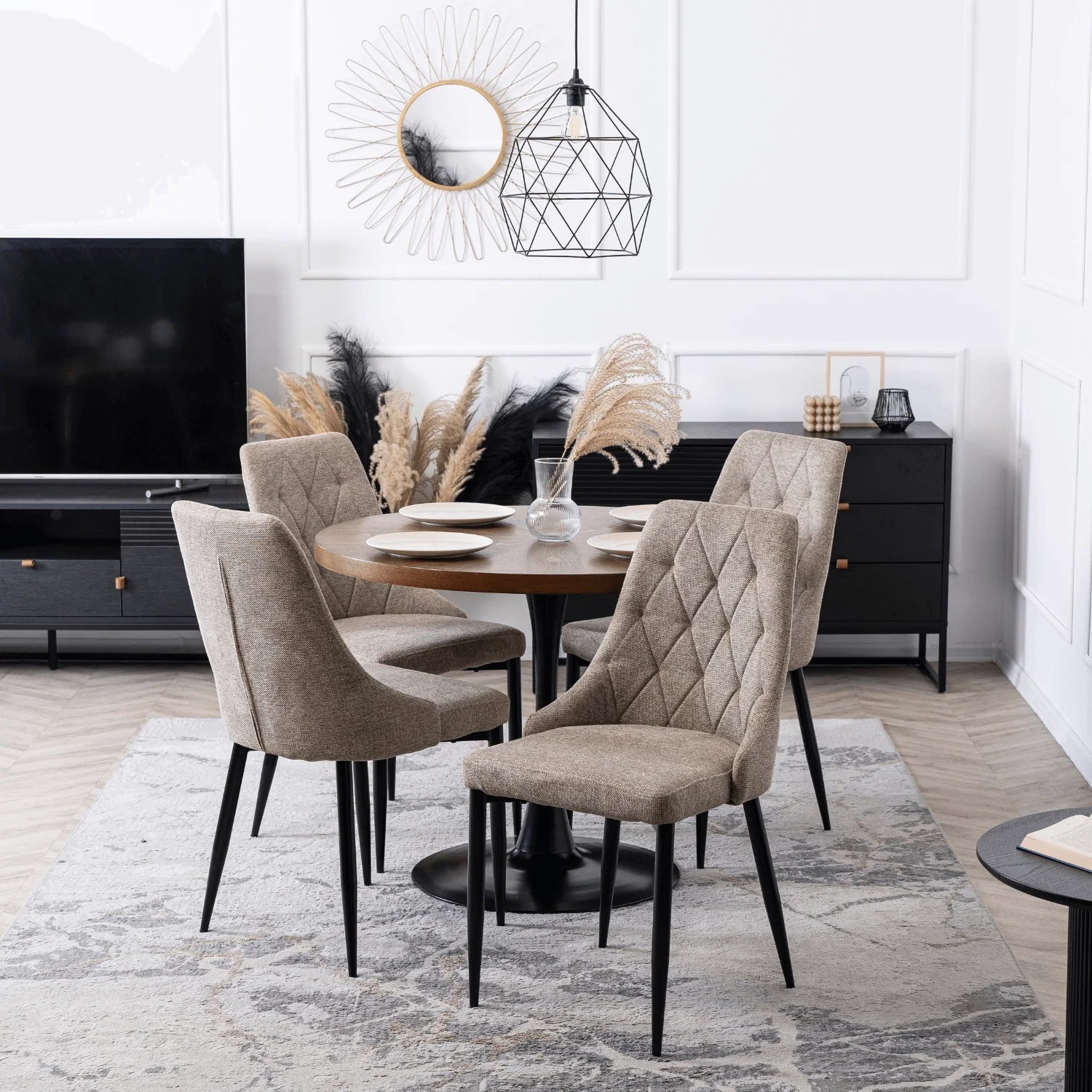 Elite CORK 2 Beige Upholstered Chair – Modern Elegance & Ultimate Comfort