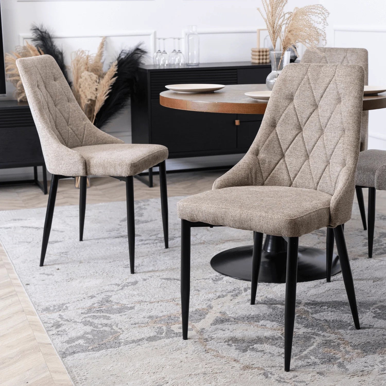 Elite CORK 2 Beige Upholstered Chair – Modern Elegance & Ultimate Comfort