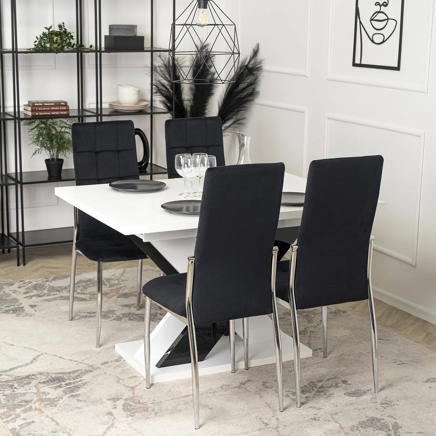 Elite MOLLY Chair – Black Velvet