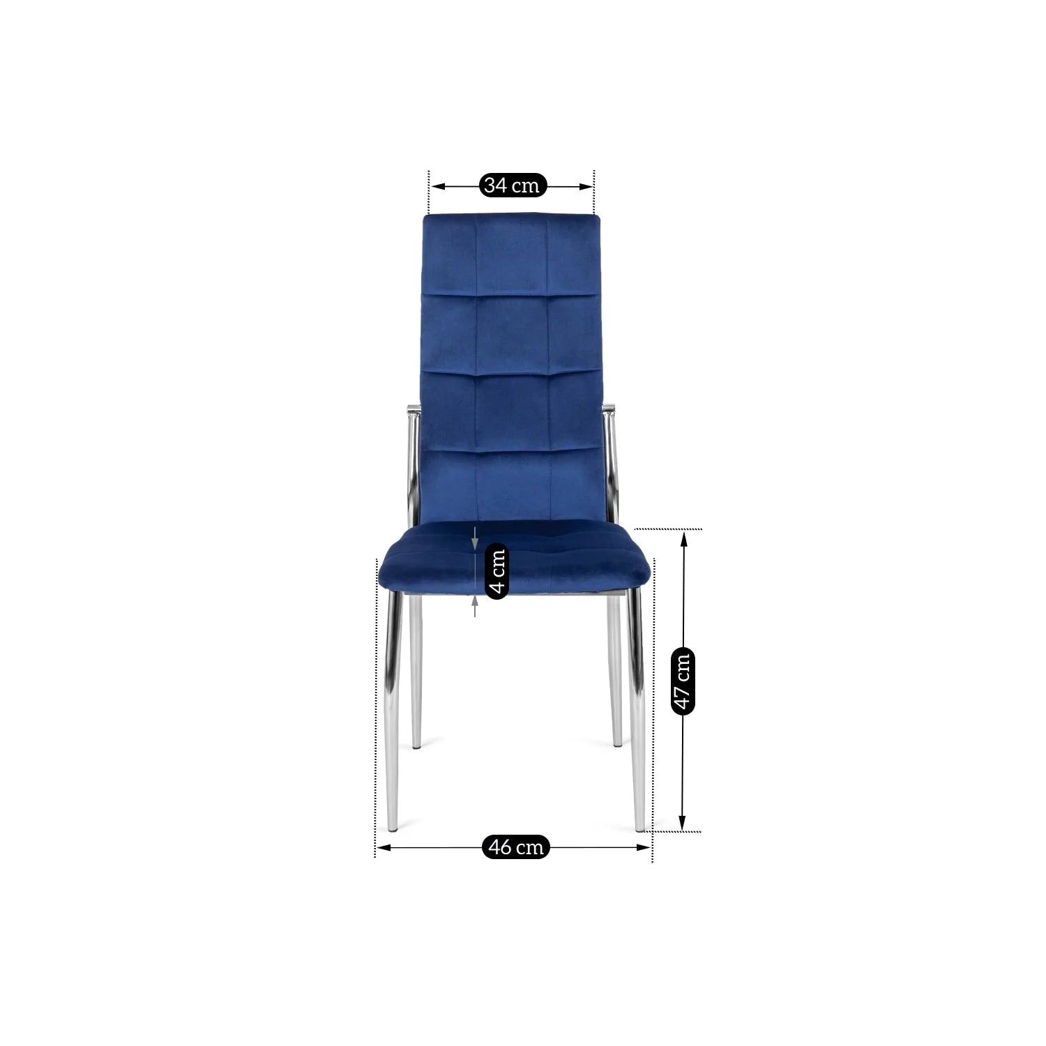 Elite MOLLY Chair – Navy Blue Velvet