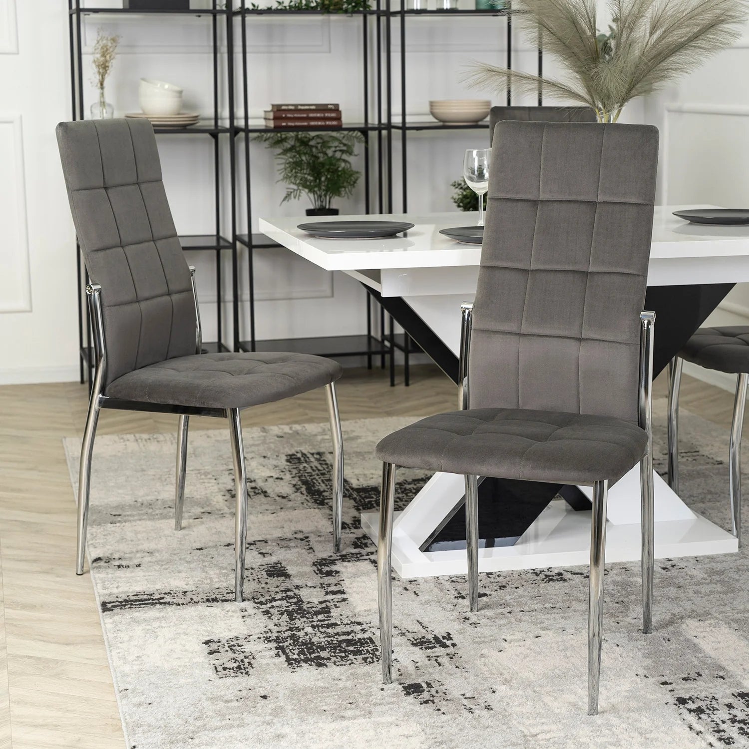 Elite MOLLY Chair – Grey Velvet