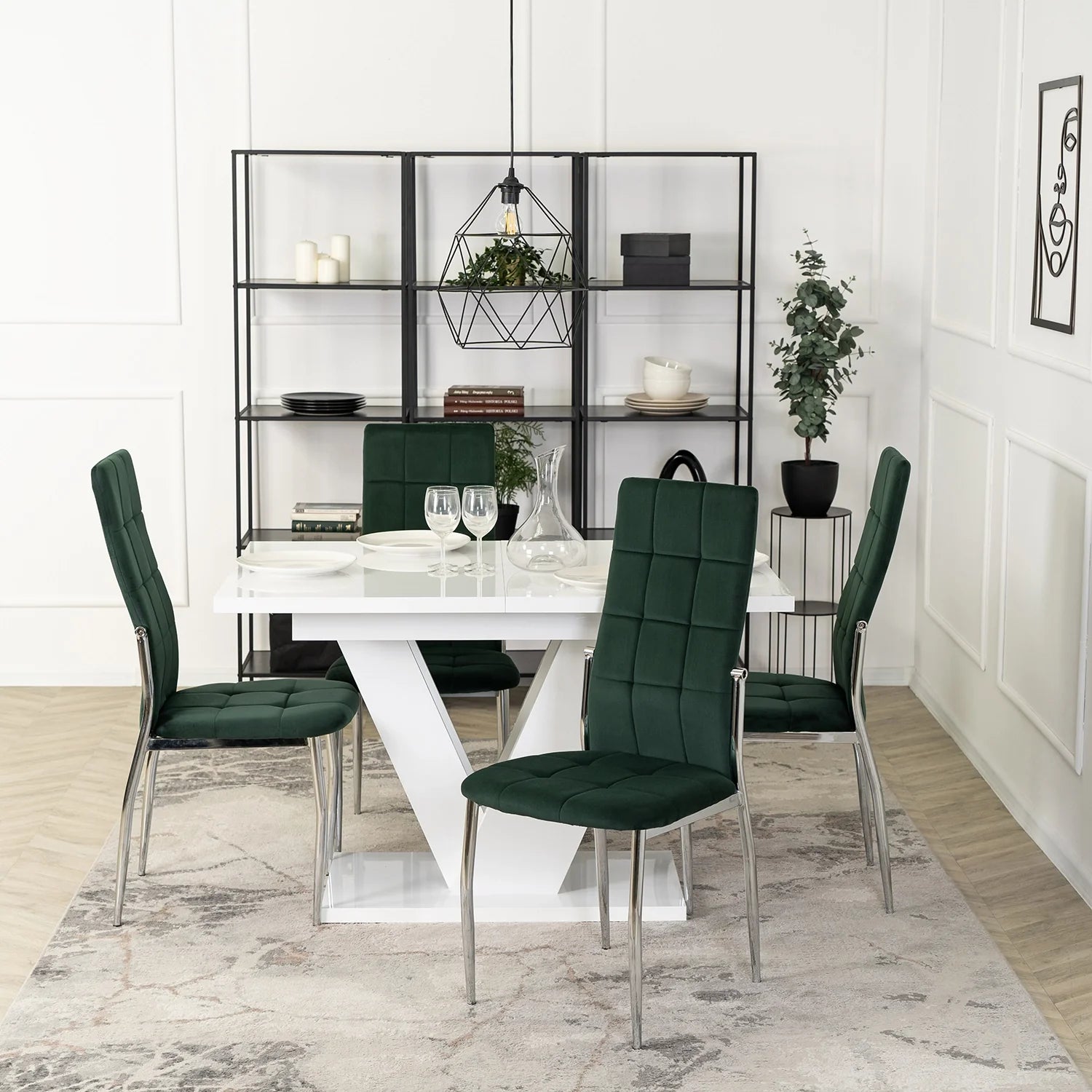 Elite MOLLY Chair – Green Velvet