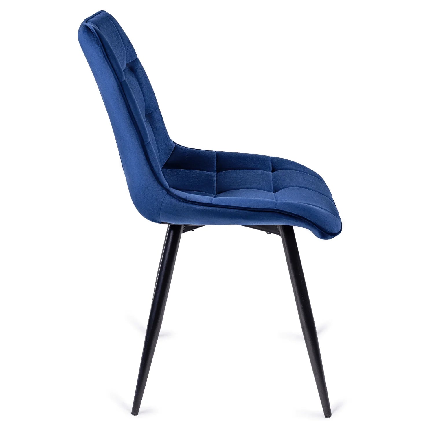 Elite RIO Navy Blue Velvet Chair – Modern Elegance for Your Space