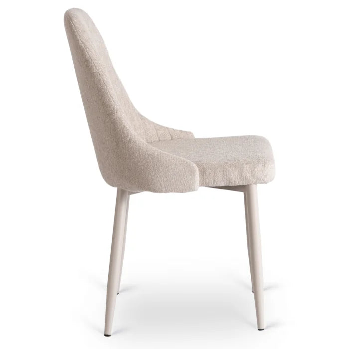 Elite TORINO Upholstered Dining Chair – Cream Modern