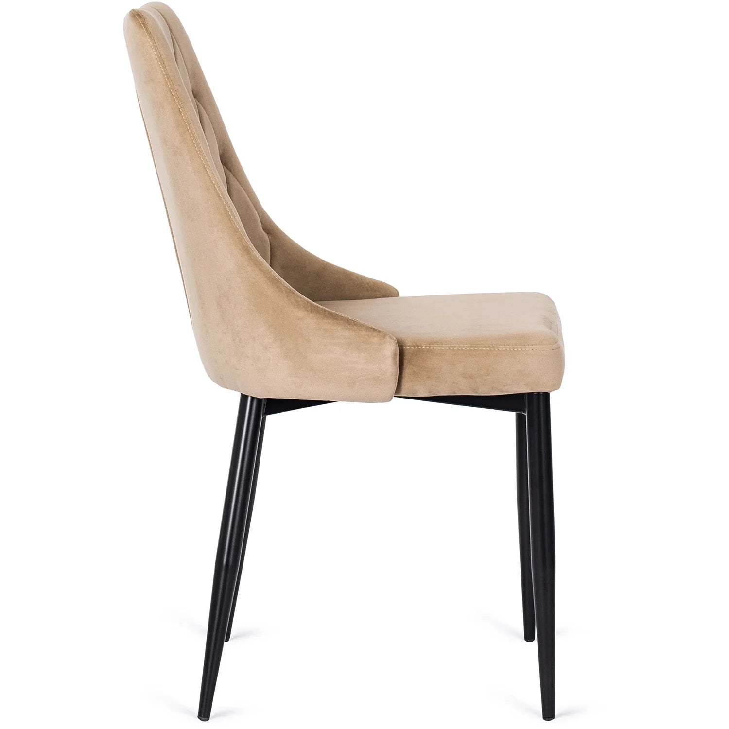 Elite CORK Beige Velvet Chair – Timeless Elegance for Your Interior