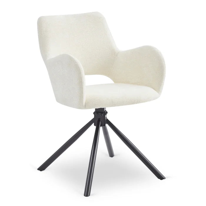 Elite FLAV Creme Moderner Polsterstuhl