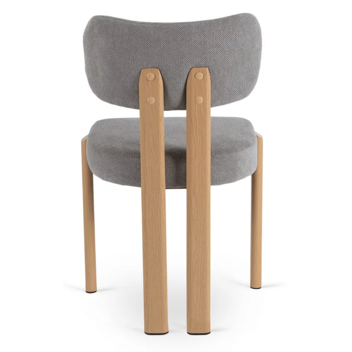 Elite GRENADA Upholstered Chair Oak/Grey Modern