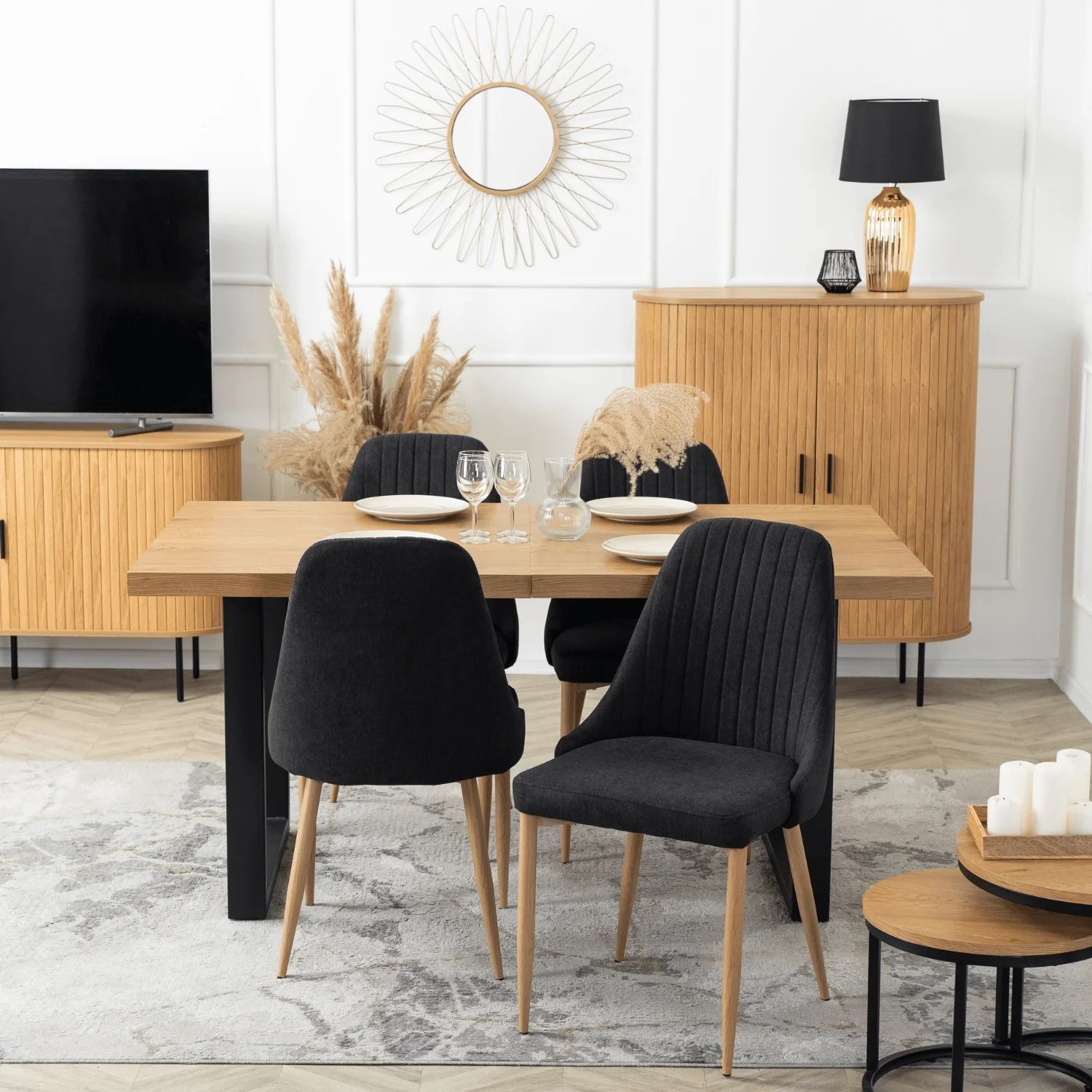 Elite TORINO Black Fabric Chair – A Stylish & Comfortable Seating Choice