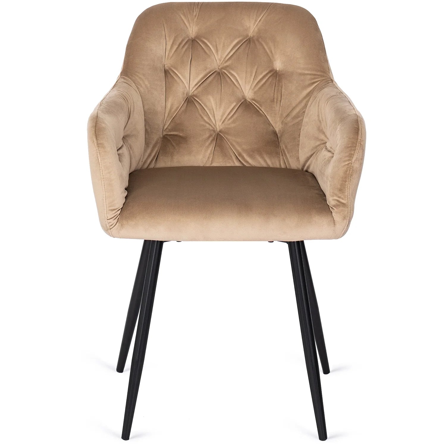 Elite VIKI Beige Velvet Chair – A Blend of Comfort & Elegance