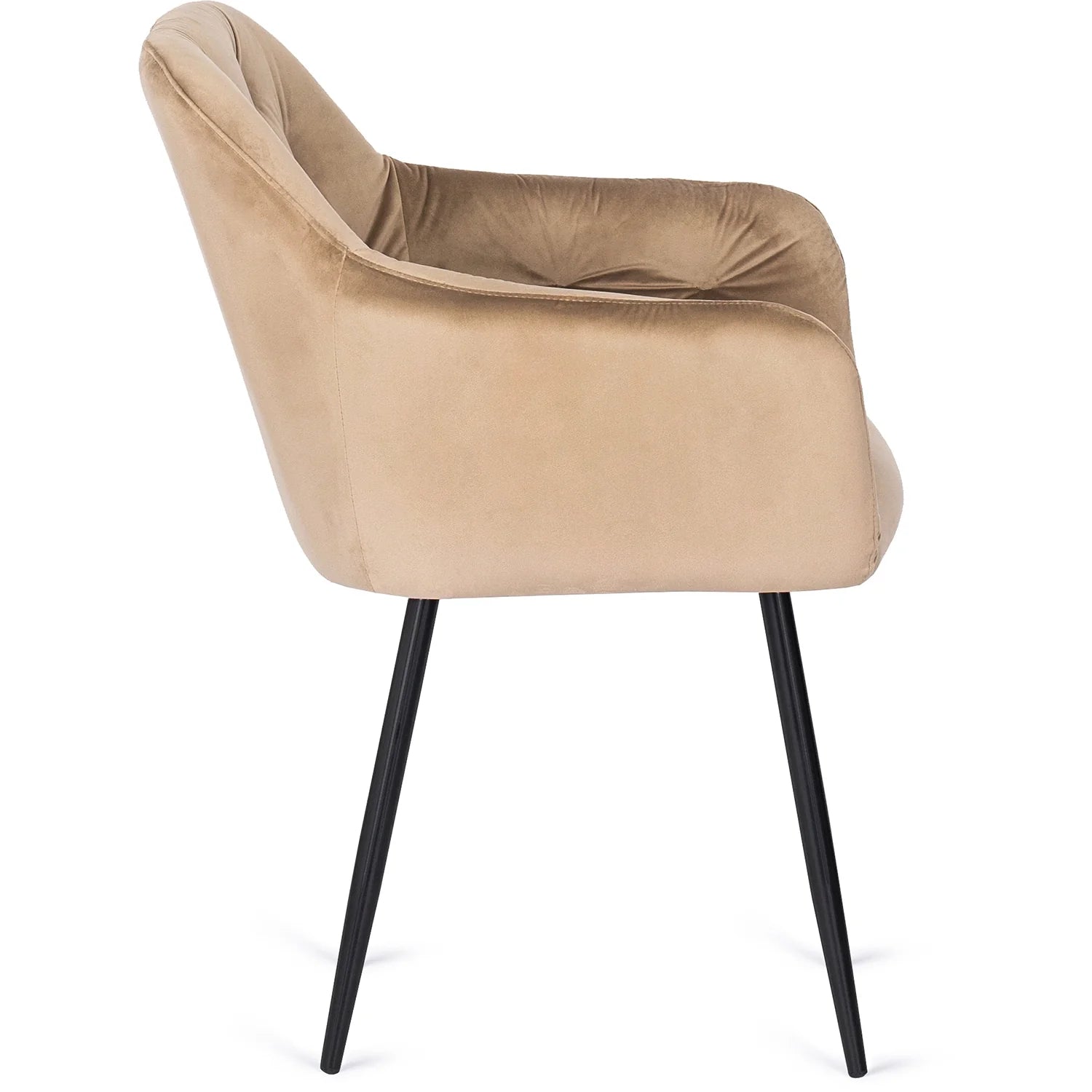 Elite VIKI Beige Velvet Chair – A Blend of Comfort & Elegance