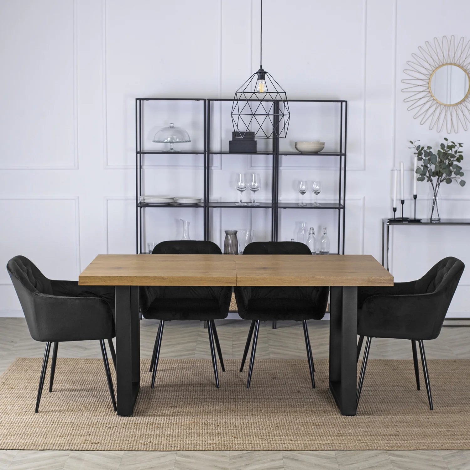 Elite VIKI Black Velvet Chair – Modern Elegance & Supreme Comfort