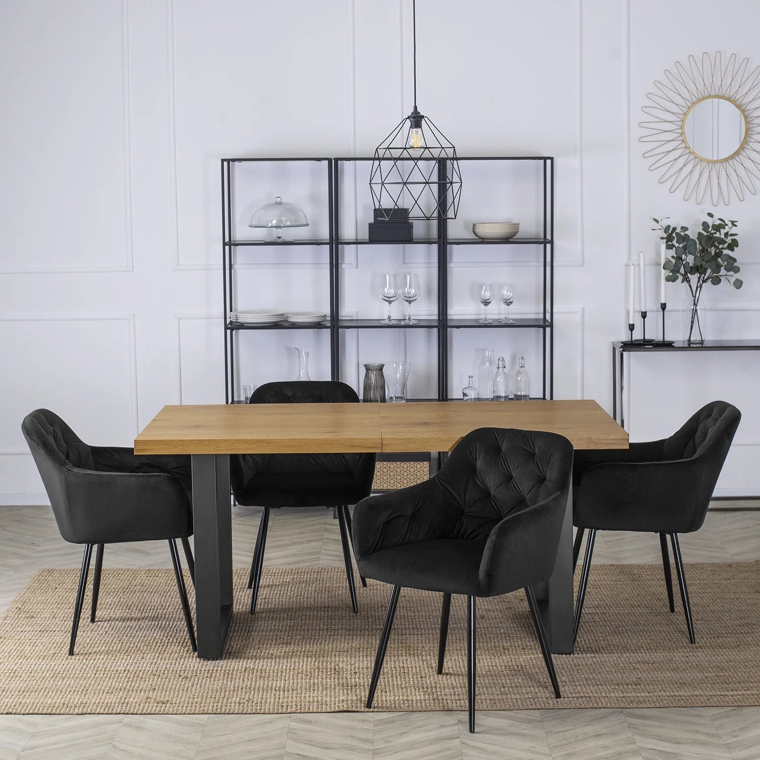 Elite VIKI Black Velvet Chair – Modern Elegance & Supreme Comfort